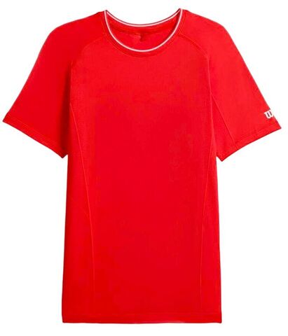 Теннисная футболка Wilson Team Seamless Crew T-Shirt - infrared
