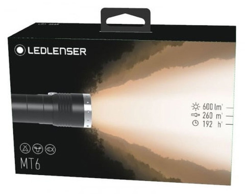 Фонарь ручной Led Lenser MT6 светодиодный 600Lx AAx3 (500845)