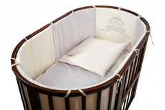 Комплект в кроватку Nuovita "Prestigio Pizzo", 6 предметов. (rosa / розовый)