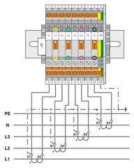 UTMED 6-Проходные клеммы