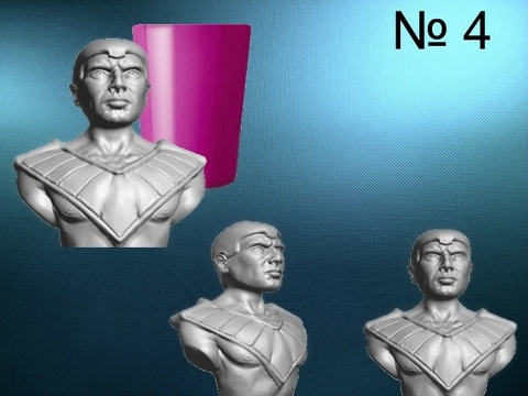 Силиконовый молд Бюст № 4 ( серия Фараоны) 3 D