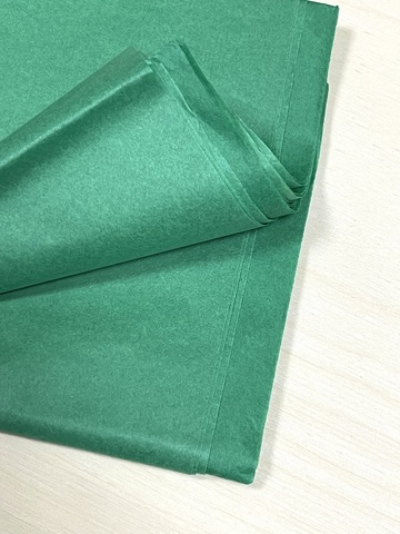 Бумага тишью 50*66 см 10 шт. зелёная 355