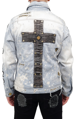 Куртка джинсовая LIGHT BLUE JACKET GOLD RIPS The Saints Sinphony