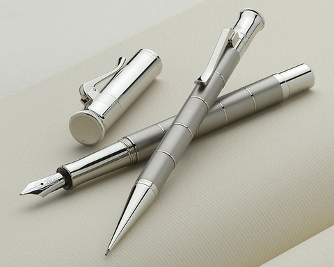 Ручка перьевая Graf von Faber-Castell Classic Anello Titanium, F (145641)