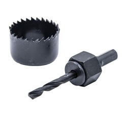 35-7-645 Кольцевая пила HCS по дереву, 45мм, сверло 6мм, держатель (РемоКолор)