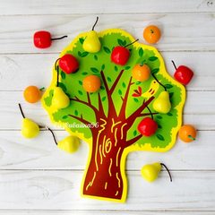 Магнитное дерево с фруктами