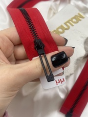 Молнии riri звено BI, слайдер STAB, разъёмная, 1 замок, 6 мм, цвет 2407, красный