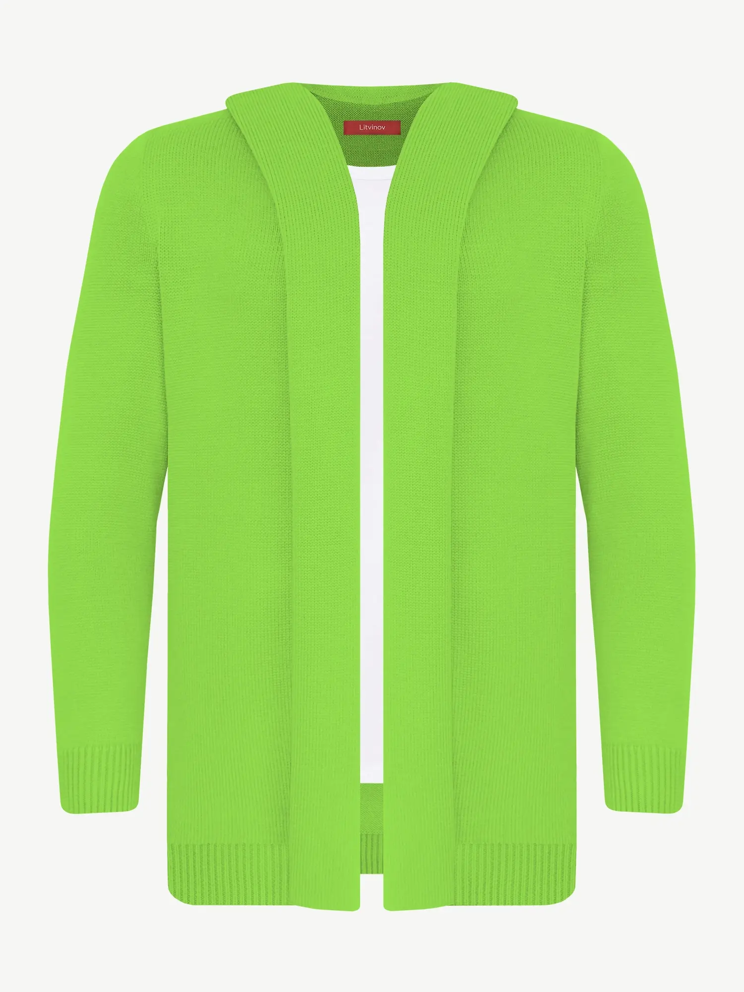 Кардиган с капюшоном из экохлопка