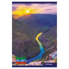 
          Блокнот А5, гребень, Alingar, мелованный картон, 48 л., клетка, "Сулакский каньон. Дагестан."