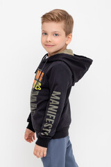 джемпер  для мальчика  К 300634/темный графит