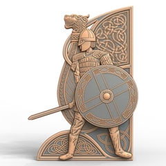 Силиконовые молды Воин большой левый и правый. Набор 2 щт