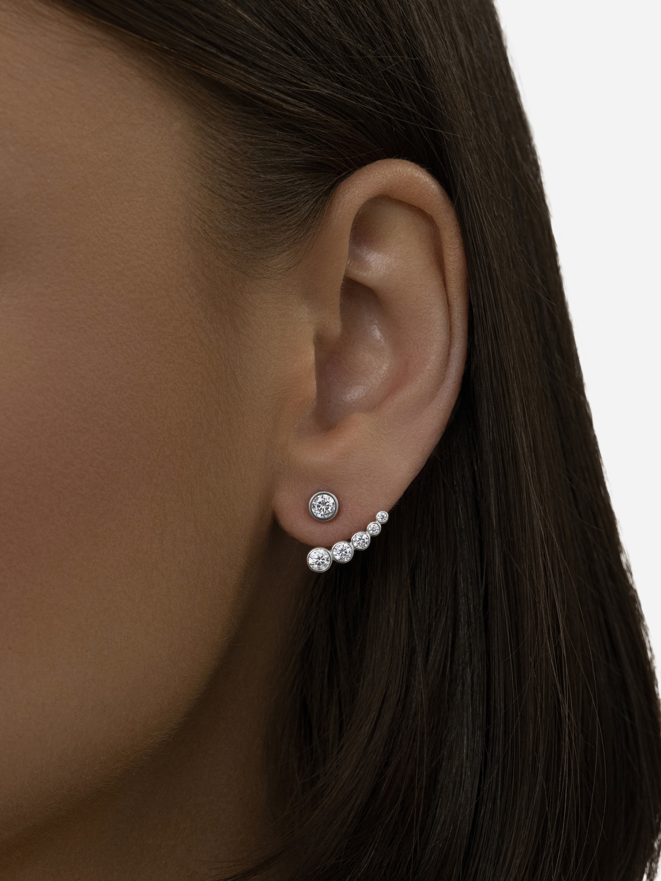 Серьги 2-в-1 Молекулы