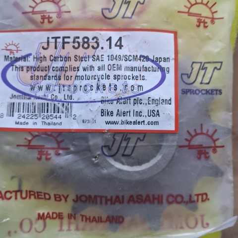 Звезда Yamaha TT250 R RAID 4PXA ,4PX 93-04 JT JTF583.14 зуб