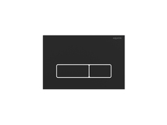 Aquatek KDI-0000064 KDI-0000064(HD) Панель смыва Черный матовый ободок хром (клавиши прямоугольные), 162*244 мм фото