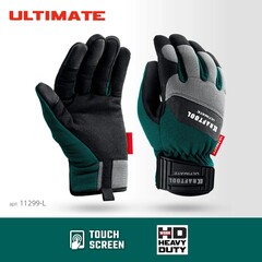 KRAFTOOL ULTIMATE р.L (9), профессиональные комбинированные перчатки, работа с сенсорными экранами (11299-L)