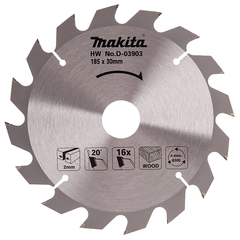 Пильный диск для дерева 185x30/16/20x2x16T Makita D-03903