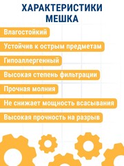 Мешок ПРАКТИКА для пылесосов KARCHER NT 25/1, EINHELL, DEWALT и др., до 30л, МНОГОРАЗОВЫЙ, синтетика, 1шт (921-787)