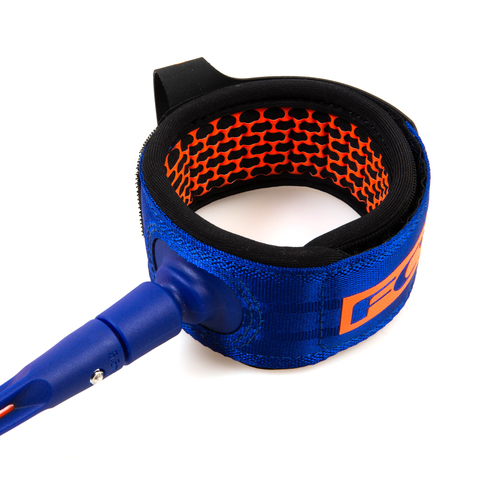 FCS 8' All Round Essential Leash Blood Orange/Navy