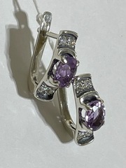 Файни (серьги  из серебра)