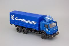 KAMAZ-53212 flatbed truck with tarpaulin Sovtransavto Elecon 1:43
