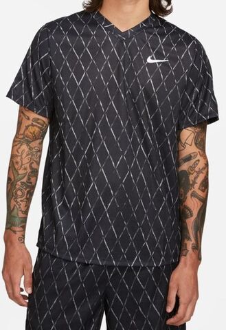 Теннисная футболка мужская Nike Court Dri-Fit Victory Top Printed M - black/white