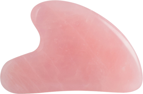 Ayoume Mассажер Гуаша для лица (кварц розовый) Massager Guasha rose quartz 80х50х7 mm