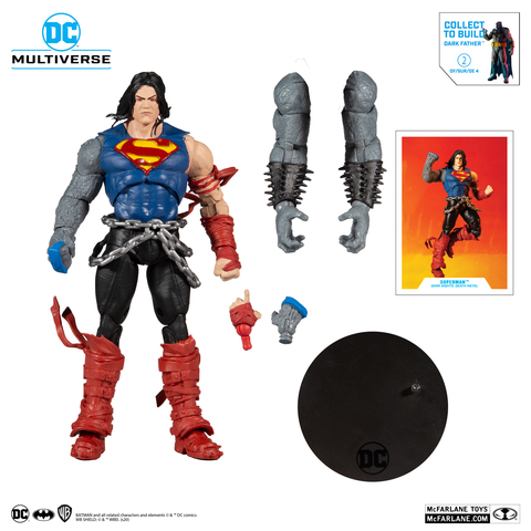 DC Мультивселенная набор фигурок Death Metal Бэтмен Супермен Робин Чудо-женщина