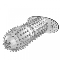 Насадка для пениса с мягкими усиками, прозрачная