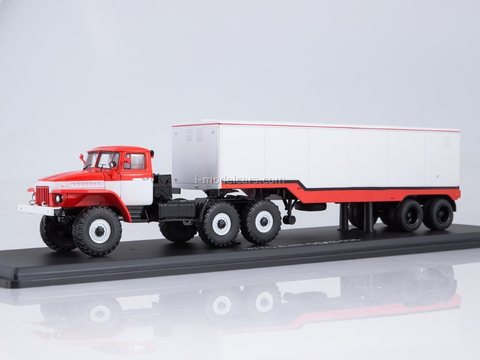 Ural-377S with semi-trailer ODAZ-935 1:43 Start Scale Models (SSM)