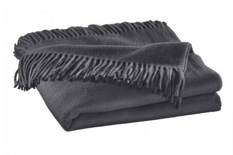 Плед шерстяной 130x190 Steinbeck Regent - 105 dGrey Meliert т.серый