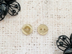 Пуговицы, 2 прокола, d 11 мм, бежевый