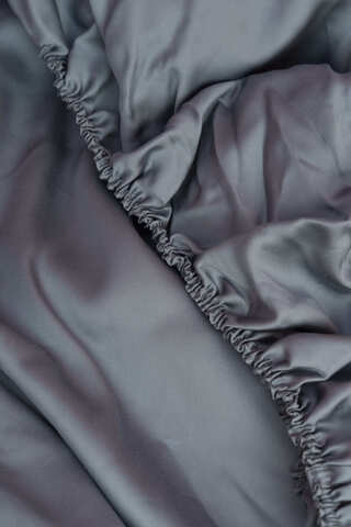 Простыня на резинке 180x200x40 German Grass Grey Brilliant серая