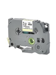 Кассета с лентой S'OK by Sakura Printing TZEC21 для Brother,  черный на желтом, 9мм, 8м , наклейка