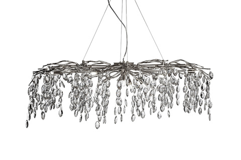 Люстра 120x45см Garda Decor Primavera подвесная хром для гостиной и спальни