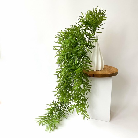 Ампельное растение, искусственная зелень свисающая зеленая, 82 см.