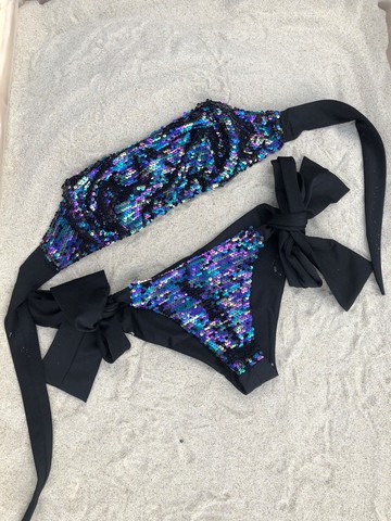 Купальник бандо SHINE BANDO BLACK HAMELEON