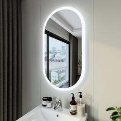 Зеркало Вега 55 овал, голосовое управление, сенсор на зеркале, подогрев