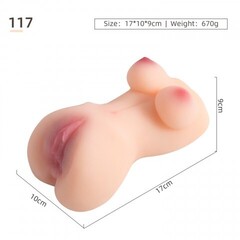 Мастурбатор компактный в виде женского тела и вагины Mary (светлый)