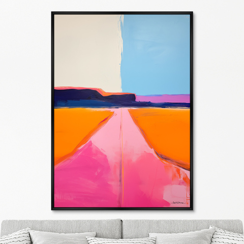 ArtNoMore - Репродукция картины на холсте Landscape Collection, Lines of roads, No 1, 2024г.