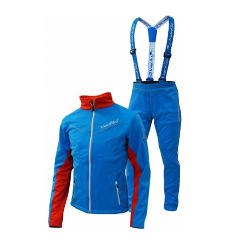 Утеплённый лыжный костюм Nordski National голубой мужской