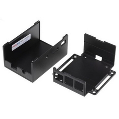 Raspberry Pi 3 Case for Raspberry Pi 3 Model B and Pi PoE Switch HAT, разм.90x85х45mm, отверстия крепления на монитор 70х53mm, цвет черный (124-9372), (468188)