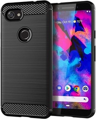 Чехол на Google Pixel 3a XL цвет Black (черный), серия Carbon от Caseport