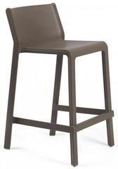 Стул пластиковый полубарный, Trill Stool Mini, св.коричневый