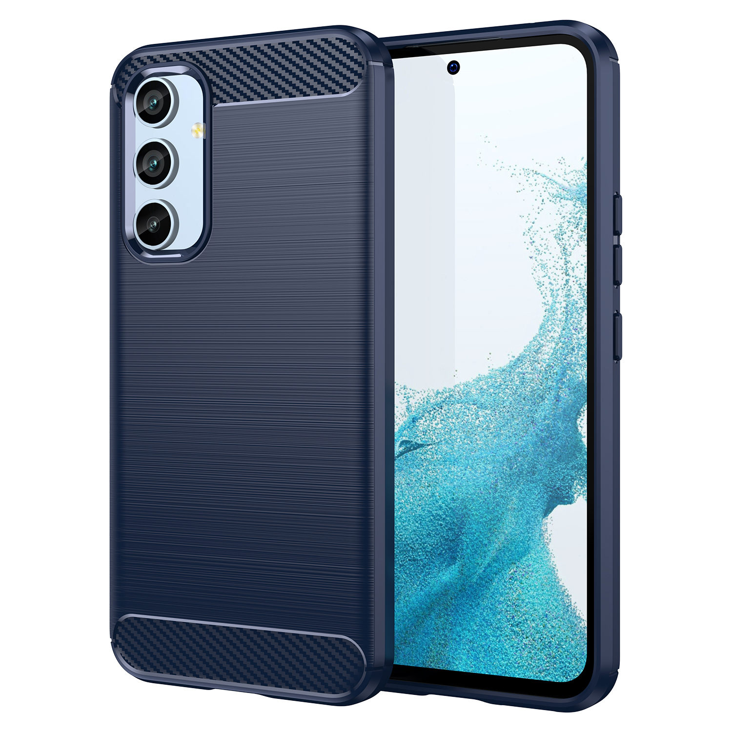 ✓ Мягкий чехол синего цвета в стиле карбон для Samsung Galaxy A54 5G, серии  Carbon от Caseport - купить по отличной цене 🤑 в интернет магазине  caseport в Москве и СПб