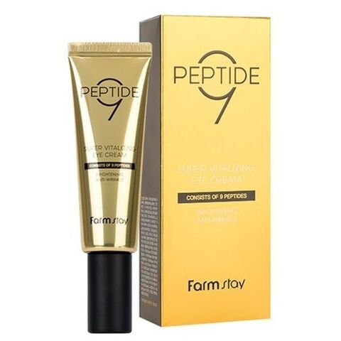 Farmtay Peptide9 Super Vitalizing Eye Cream Крем для области вокруг глаз омолаживающий с комплексом из 9 пептидов