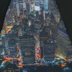 Карманный черный мини зонтик NEX ночной Нью-Йорк
