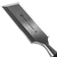 Стамеска плоская КОБАЛЬТ 40 х 140 мм, CR-V, двухкомпонентная рукоятка (1 шт.) блистер (Арт. 245-640)