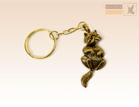 брелок Котик Блаженство (голова и хвост подвижные)