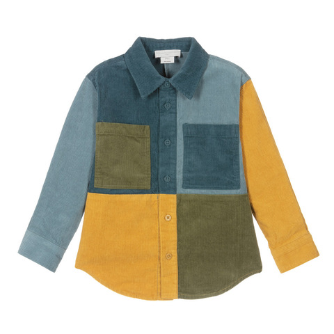 Рубашка Stella McCartney Kids Corduroy Color Block