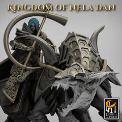 Musician Эльф Полуэльфы Темные эльфы Дроу Бард на монстре миниатюра для dnd, днд, pathfinder, фентези, Настольная игра, НРИ, Варгейм, РПГ